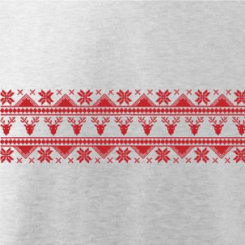 Vánoční vzor - jelen a vločka