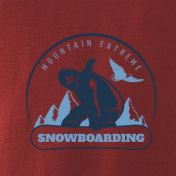 Mountain extreme snowboarding kulaté