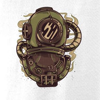 Starý potapěčský skafandr