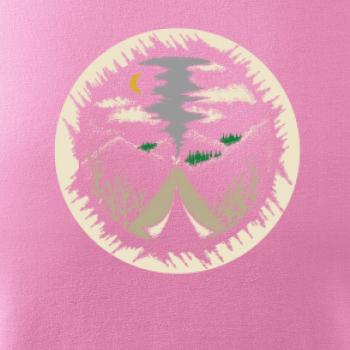 Indiánské teepee v kruhu