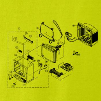 Nákres stará CRT televize