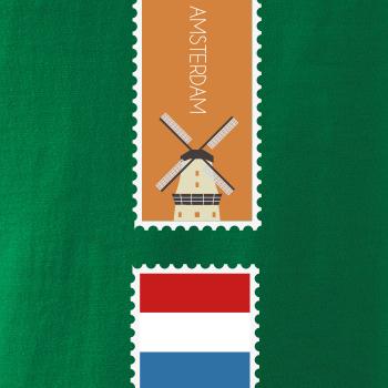 Amsterdam známka barevná