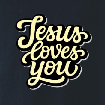 Jesus loves you - psací písmo