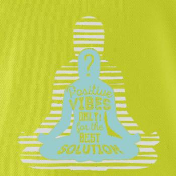 Joga - think positive šedá