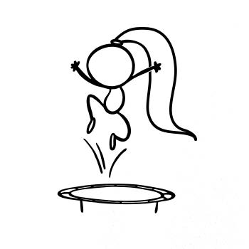 Skákající holčička