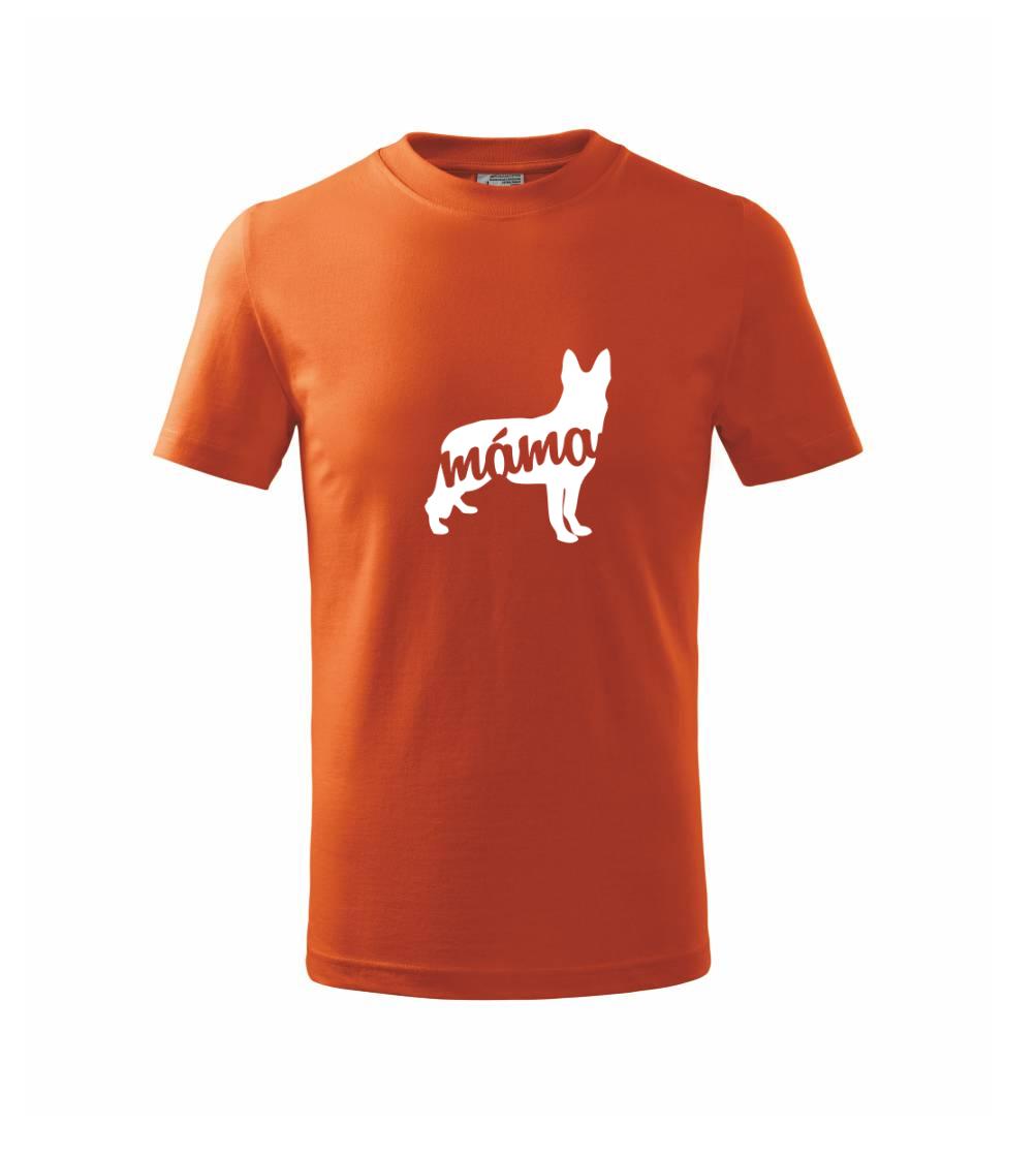 Německý ovčák máma obrys