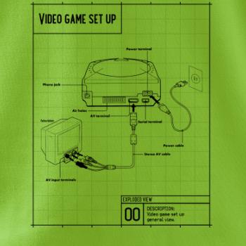 Nákres TV video hra kulatá