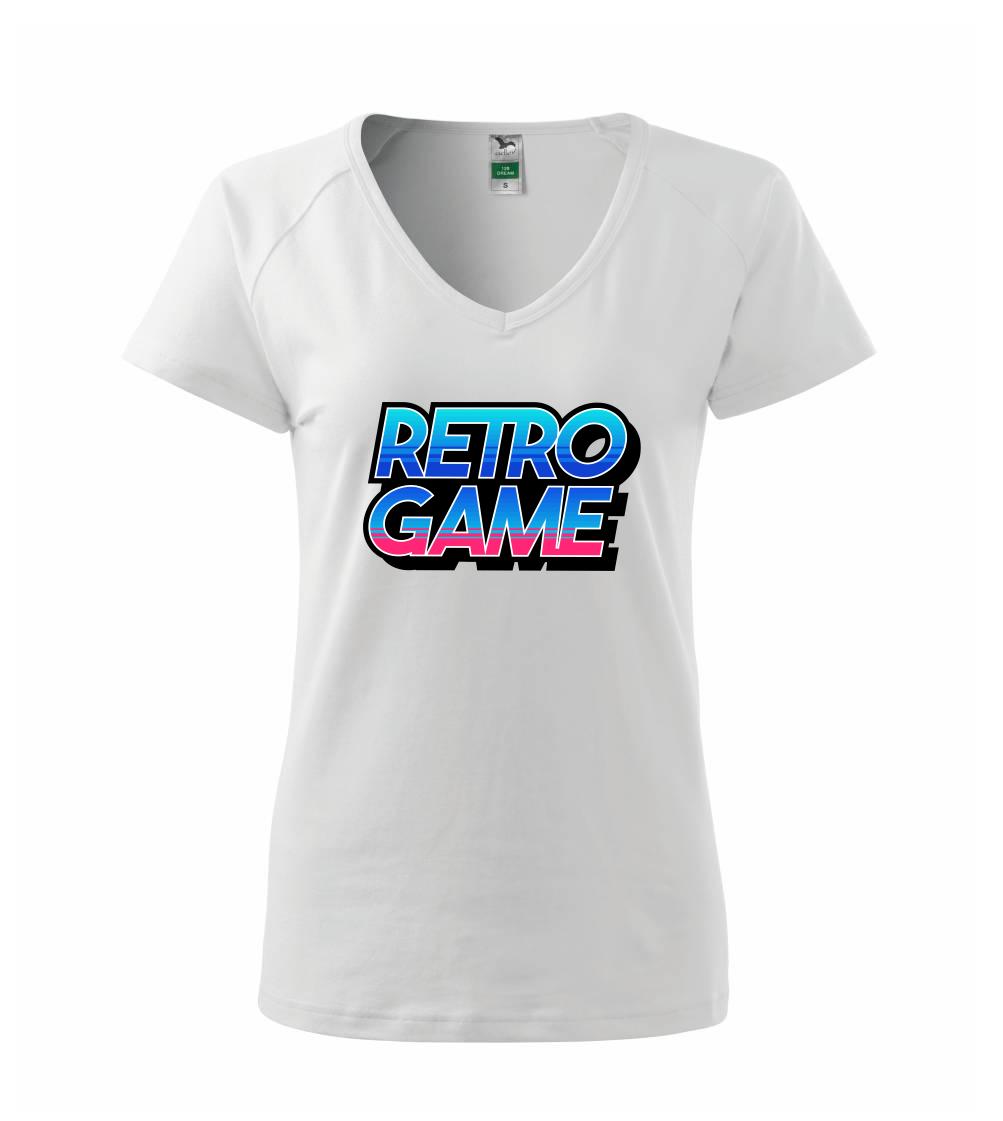Retro game nápis barevný