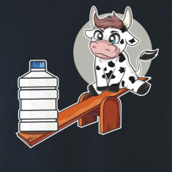 Kravka na houpačce