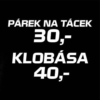 Párek na tácek a klobása