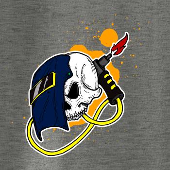 Svářeč - kreslená lebka