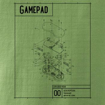 Nákres Gamepad rozebraný
