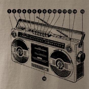 Nákres starý magnetofon