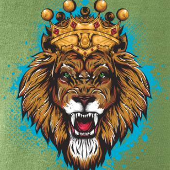 Lev kreslený s korunou