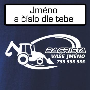 Traktorbagr - vlastní nápis a číslo