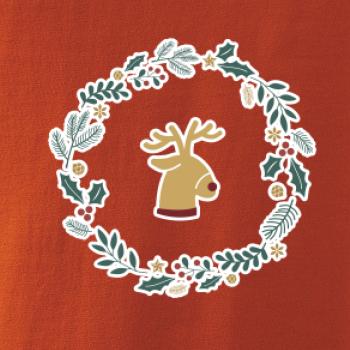 Vánoční věnec se sobem