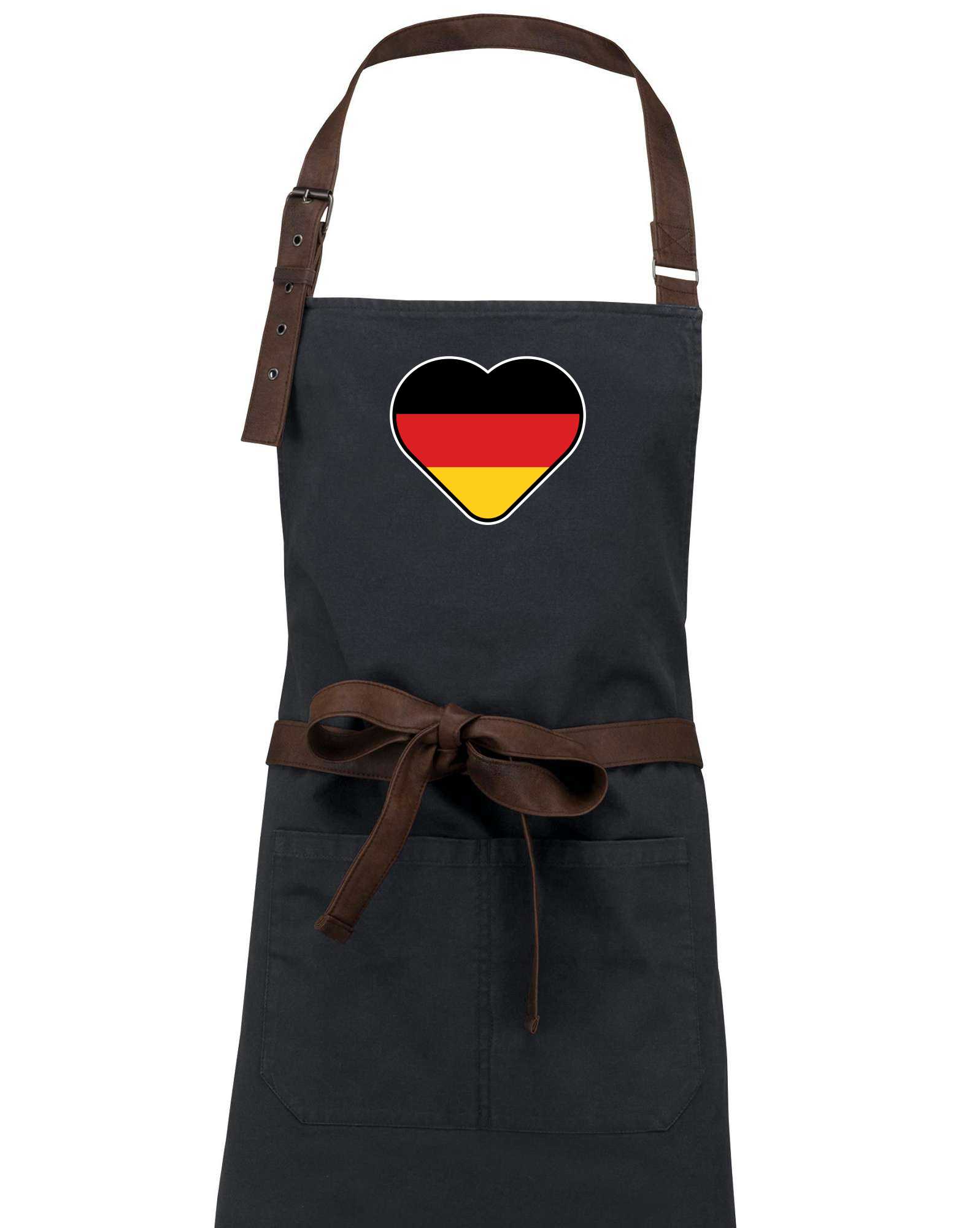 Germany love velké - Německá vlajka - Zástěra Vintage