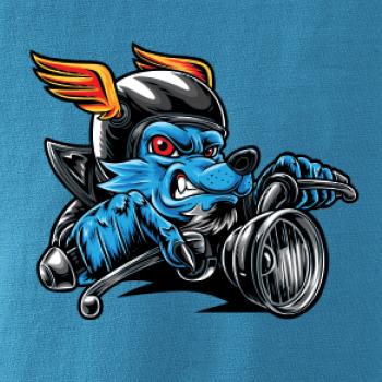 Motorkář vlk Motorkář vlk