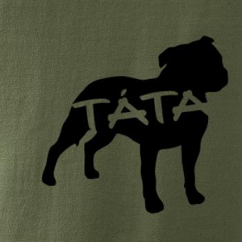 Stafordširský bullteriér táta obrys