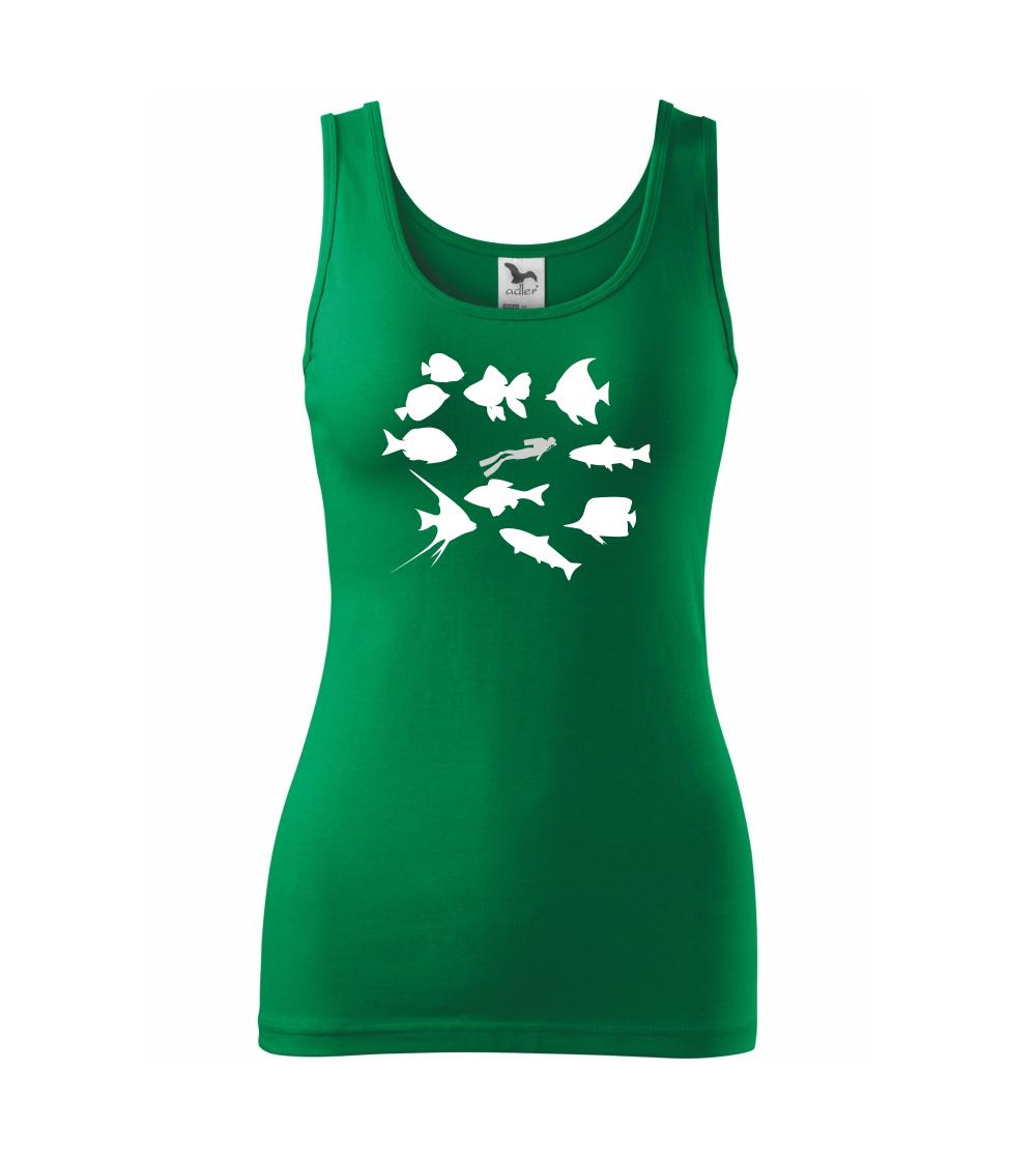 Potápeč ryby čtverec