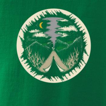 Indiánské teepee v kruhu