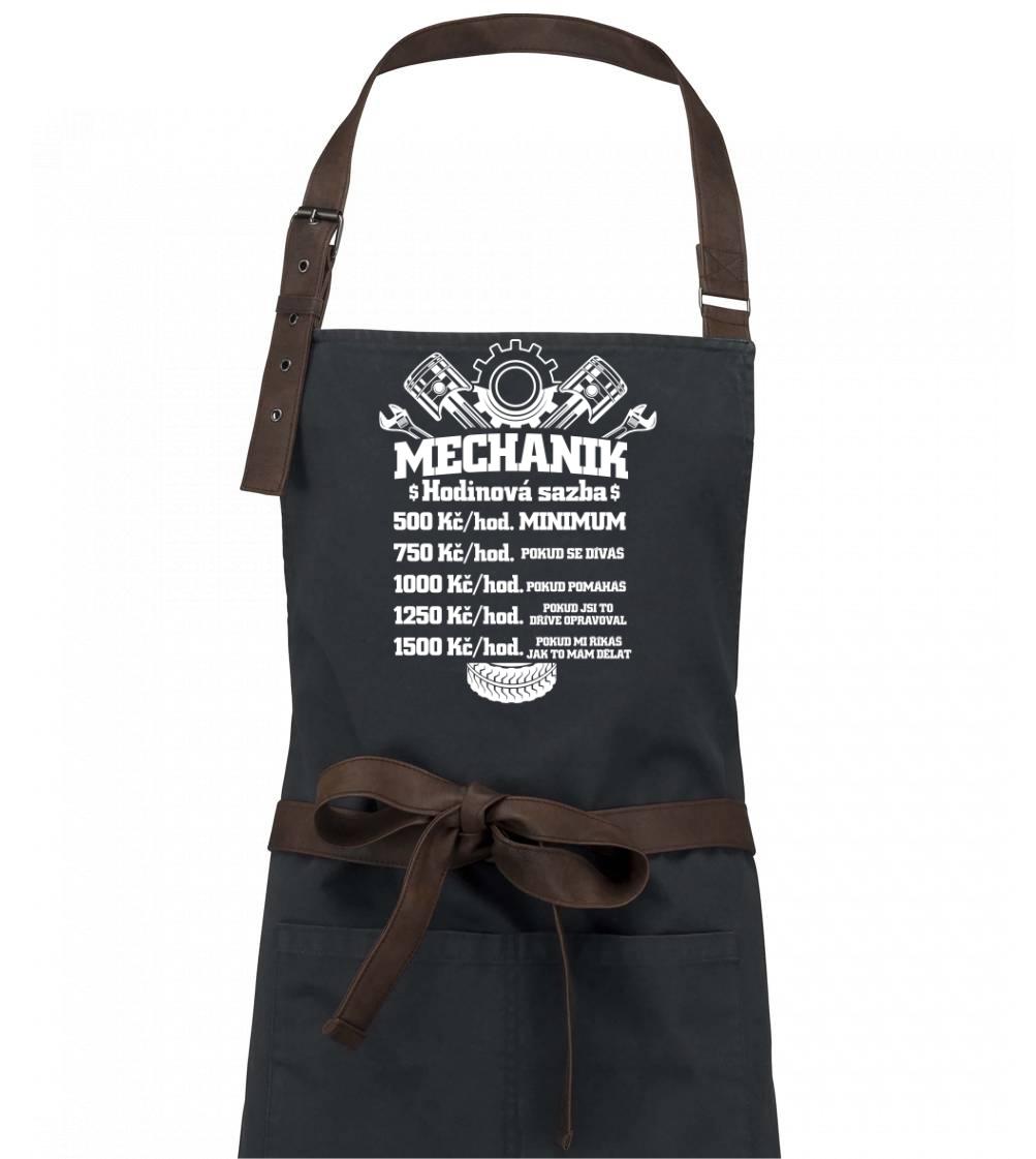Mechanik - hodinová sazba - Zástěra Vintage