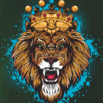 Lev kreslený s korunou