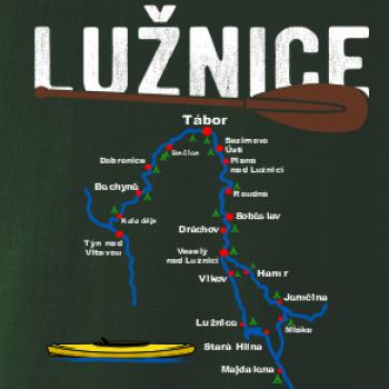 Mapa řeky Lužnice