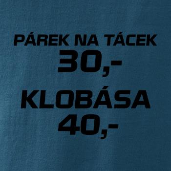 Párek na tácek a klobása