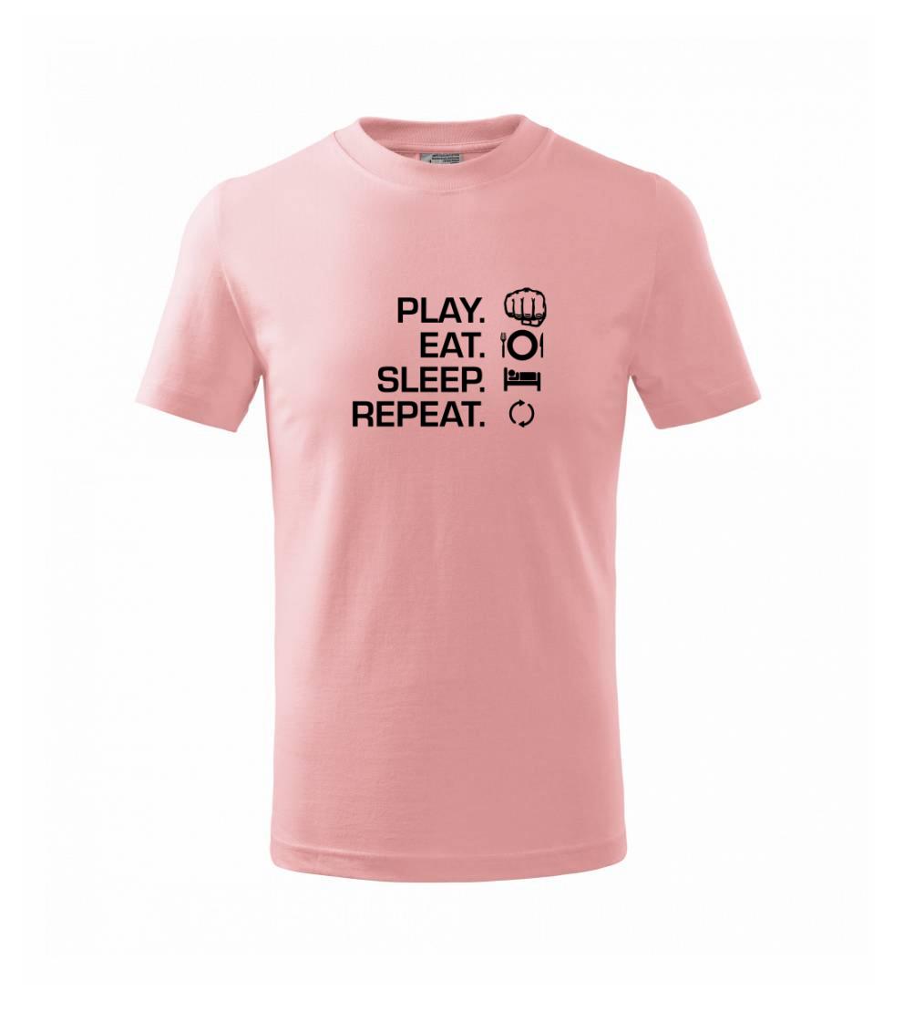 MMA eat sleep repeat - Triko dětské basic