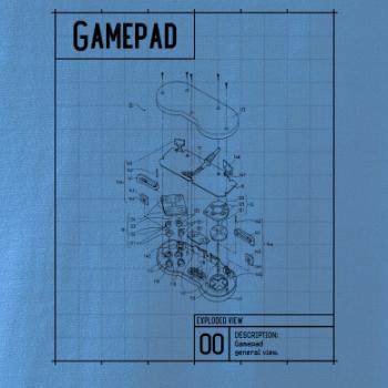 Nákres Gamepad rozebraný
