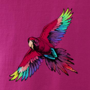 Papoušek kreslený letící