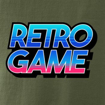 Retro game nápis barevný