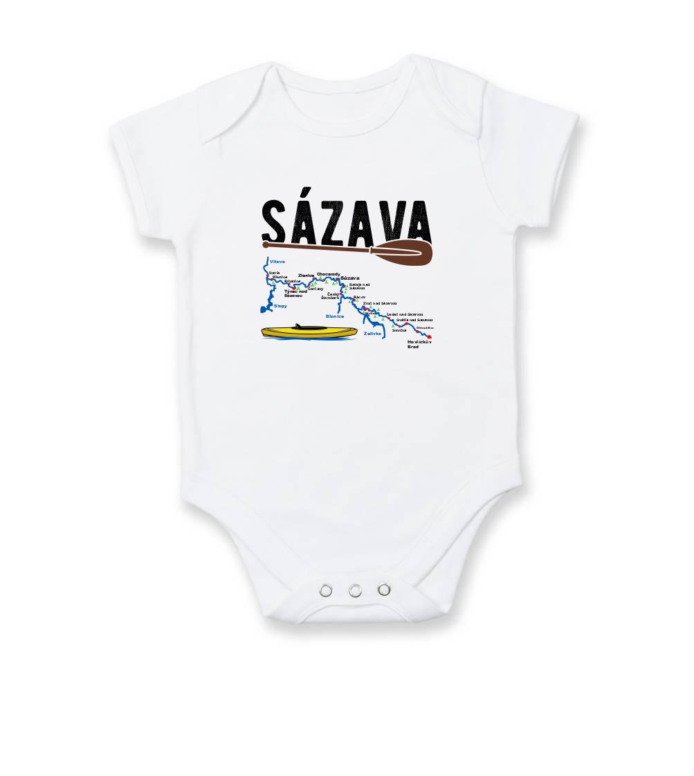 Mapa řeky Sázavy - Body kojenecké