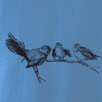 Ptáčci na větvi malovaní