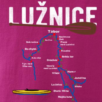 Mapa řeky Lužnice Mapa řeky Lužnice