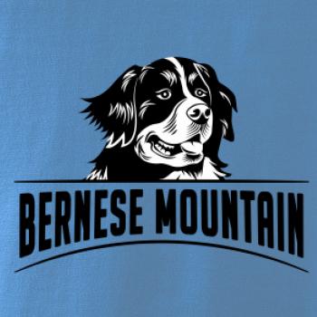 Bernese mountain - hlava a nápis