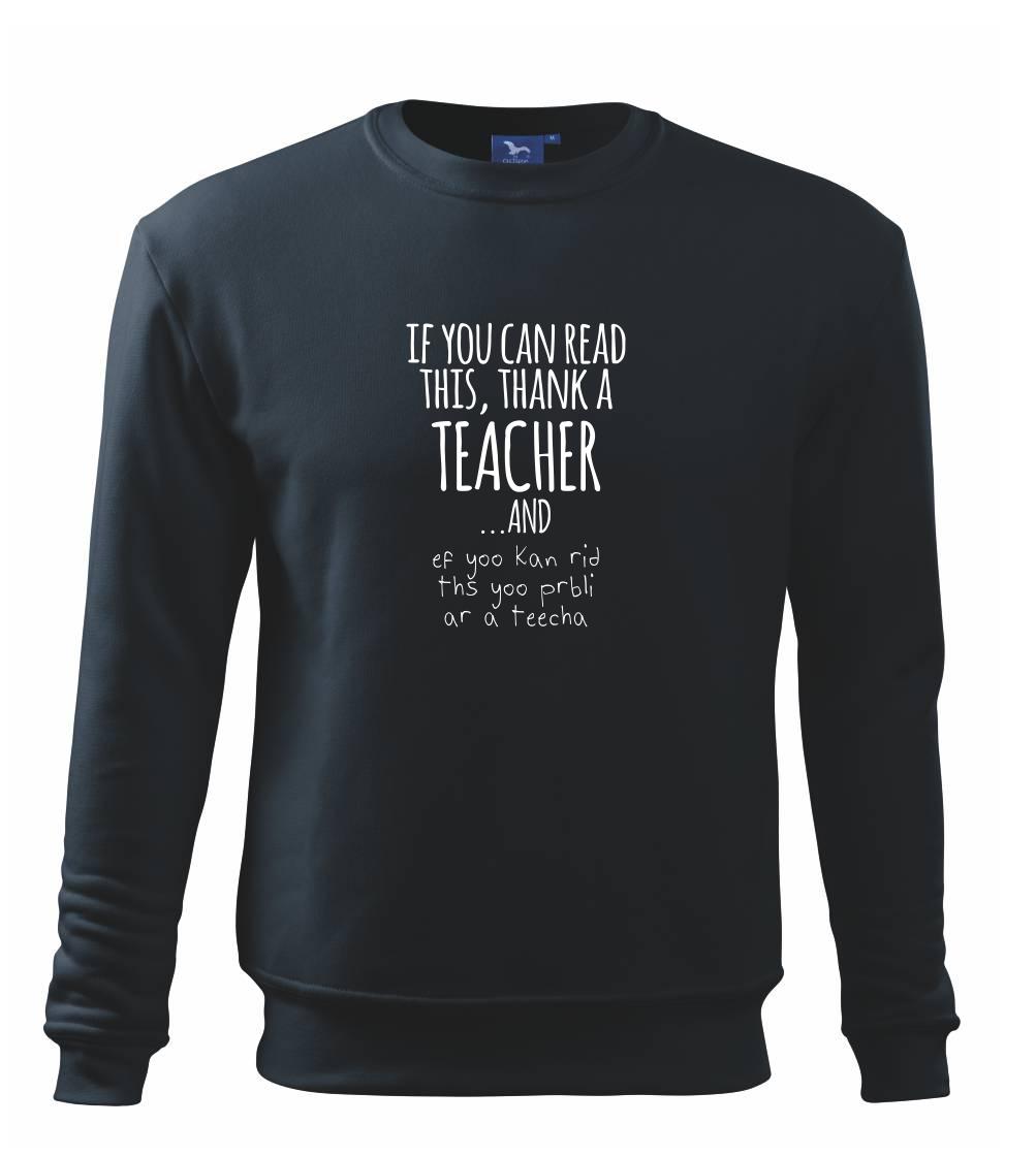 If you can read this - teacher