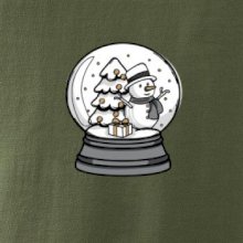 Sněhová koule se sněhulákem