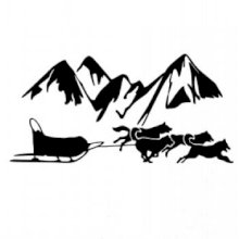 Psí spřežení hory