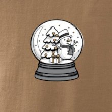 Sněhová koule se sněhulákem