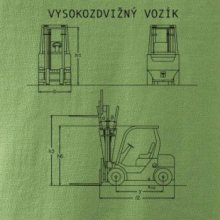Vysokozdvižný vozík nákres