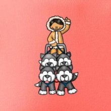 Psí spřežení animované