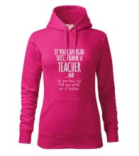 If you can read this - teacher