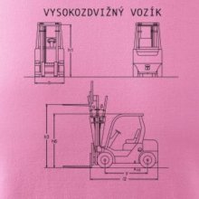 Vysokozdvižný vozík nákres