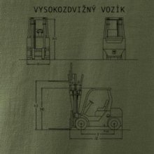 Vysokozdvižný vozík nákres