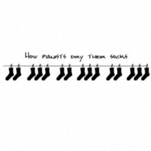 How pianists dry their socks How pianists dry their socks