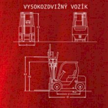 Vysokozdvižný vozík nákres