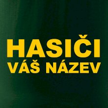 Hasiči - žlutý nápis - váš název sboru