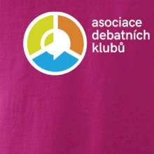Asociace debatních klubů logo s textem